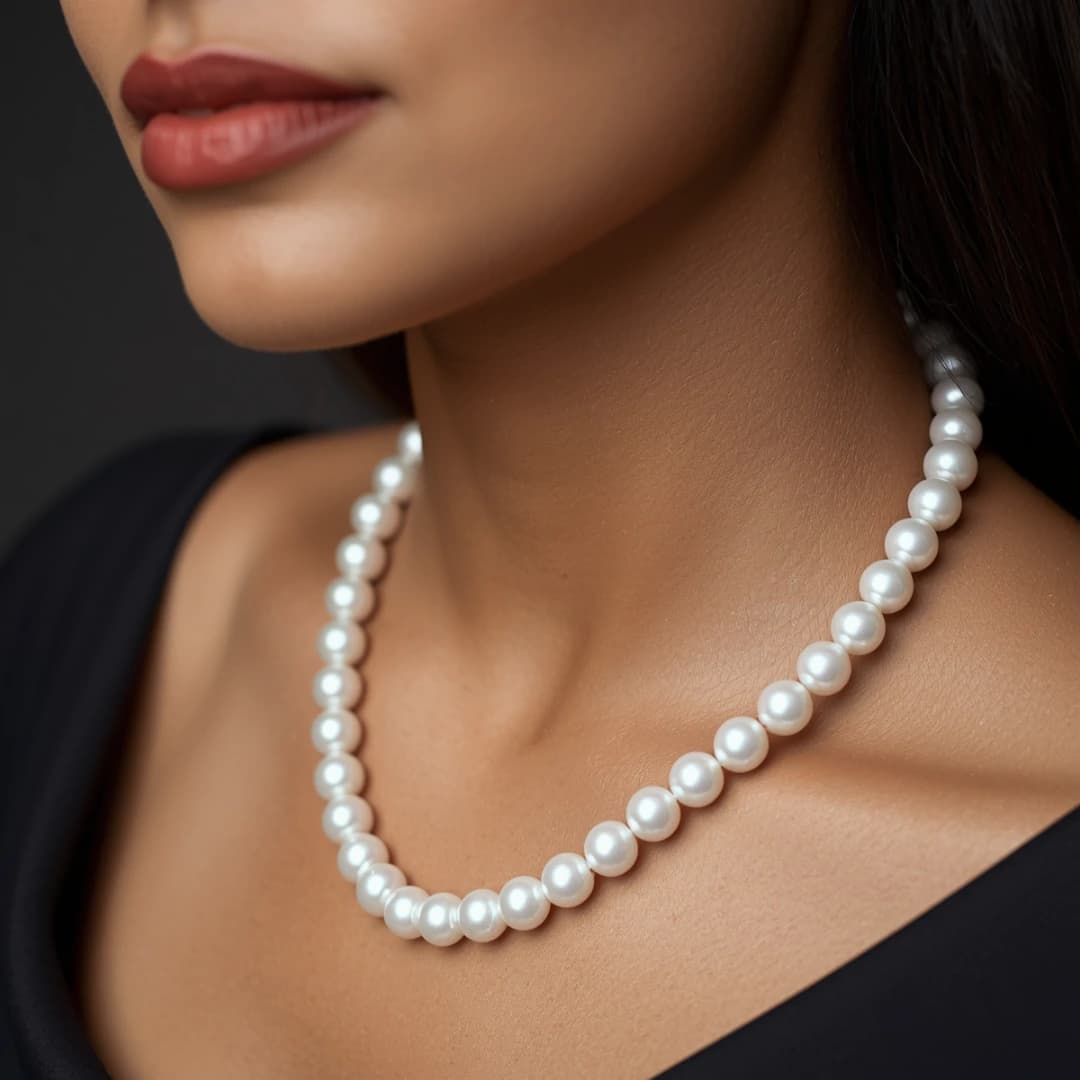 Classic Single Strand Pearl Necklace