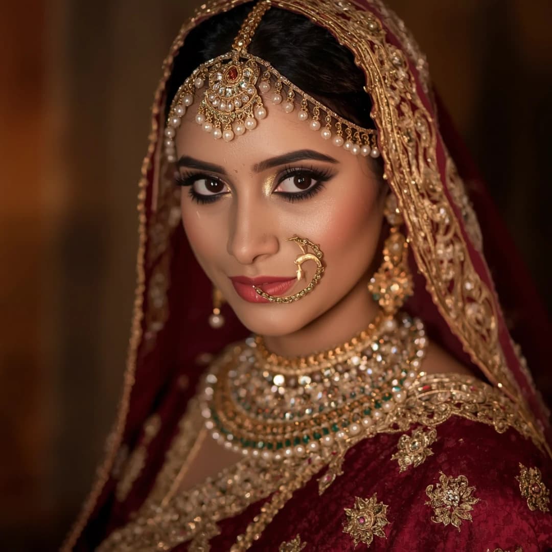 Maroon Zardozi Silk Saree
