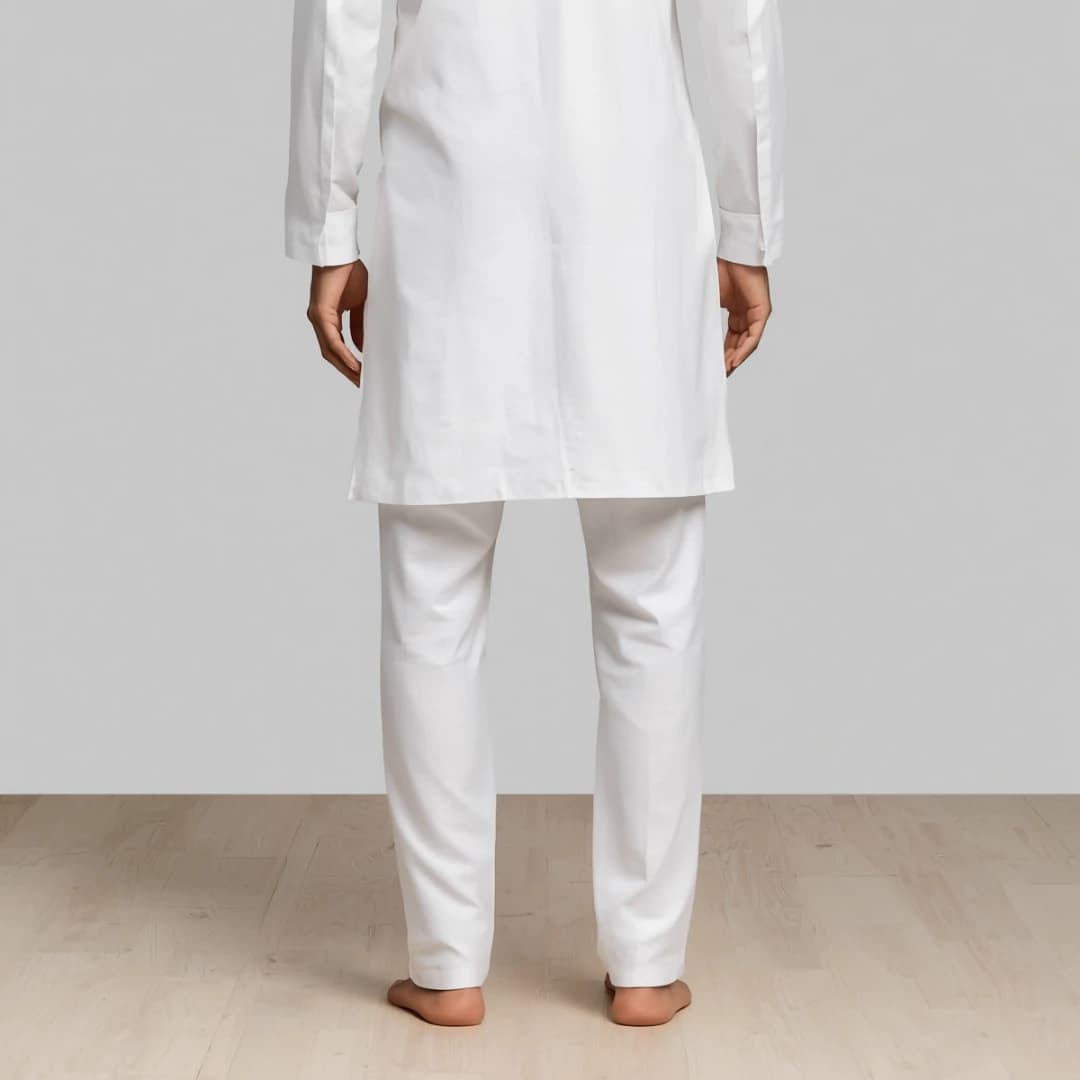 Pure White Cotton Pajama