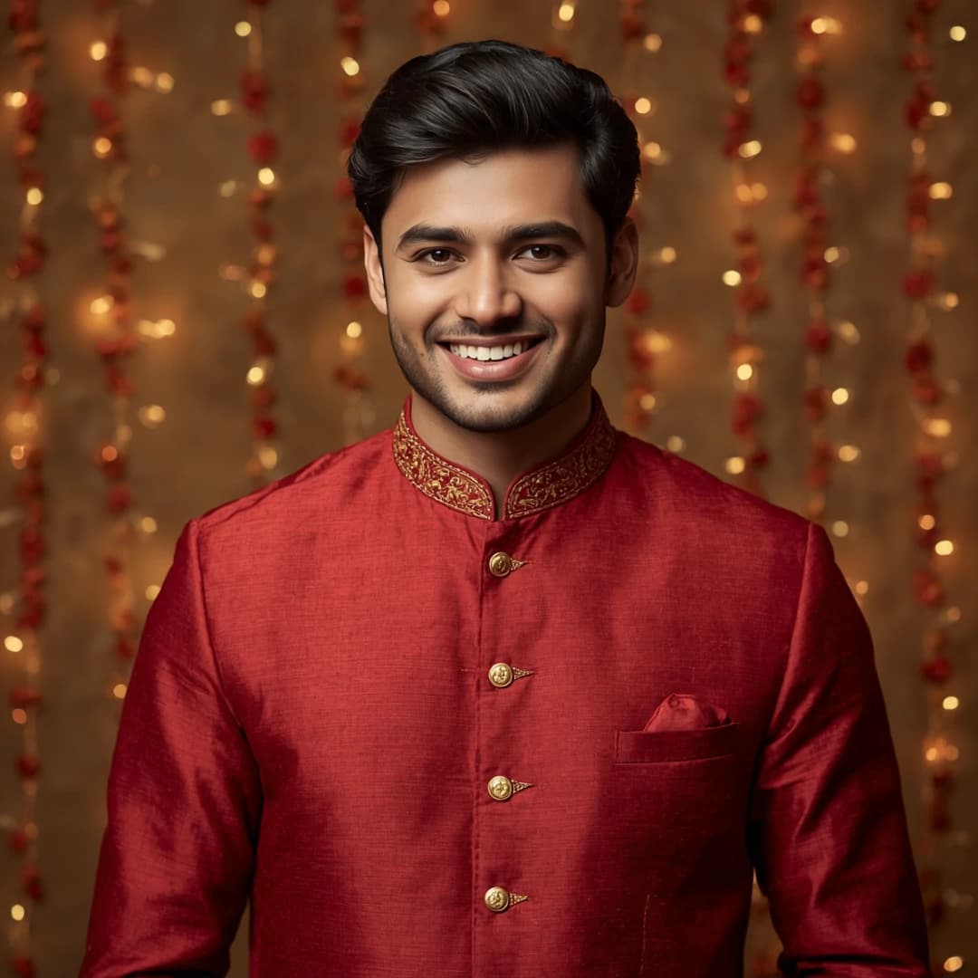 Ruby Red Eid Collection Panjabi